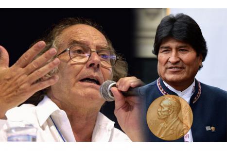 El nobel de la Paz Adolfo Pérez Esquivel propone a Evo Morales para Premio Nobel de la Paz