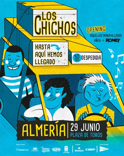 Los Chichos llenan la plaza de toros de Almería en un concierto inolvidable
