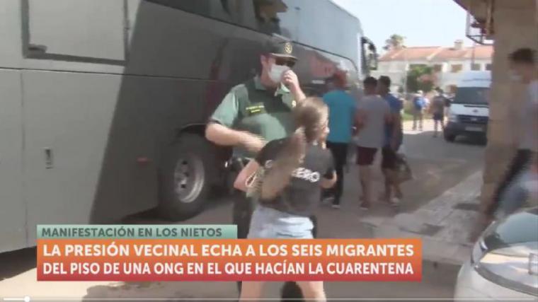 Seis inmigrantes en cuarentena expulsados por los vecinos de Los Nietos (Cartagena)