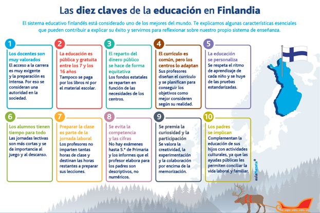 'Diez pilares del sistema educativo finlandés', por Pedro Cuesta Escudero