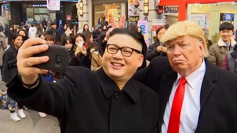 Dobles de  Kim Jong-un  y Donald Trump