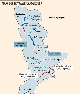 Los Consejeros de Agua de Andalucía, Valencia y Murcia solicitan al Consejo Nacional del Agua que “deje en suspenso” la modificación de las Normas de explotación del Acueducto Tajo-Segura hasta que se disponga de un nuevo Plan Hidrológico del Tajo 