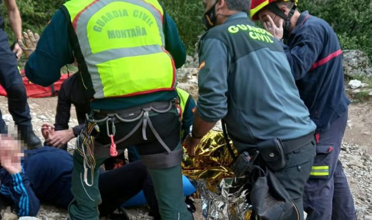 Una senderista accidentada en Santiago Pontones ha sido rescatada por la Guardia Civil