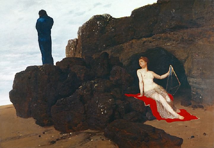 Ulises y Calipso, 1883. Arnold Böcklin.