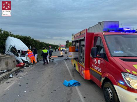 Cinco heridos en un accidente de tráfico entre dos coches cerca de Almassora