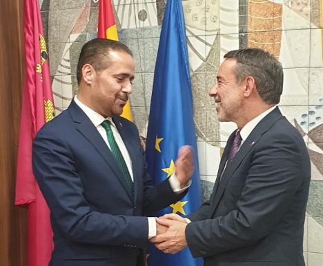 El cónsul de Marruecos agradece a Jiménez las gestiones realizadas y confirma negociaciones muy avanzadas para la apertura de una línea aérea directa desde Corvera
 
 