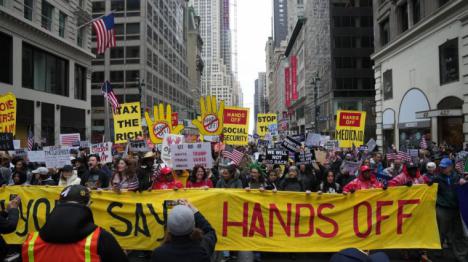 Protestas masivas en EE.UU.. Miles se levantan contra Trump y Musk en un grito de Basta de odio