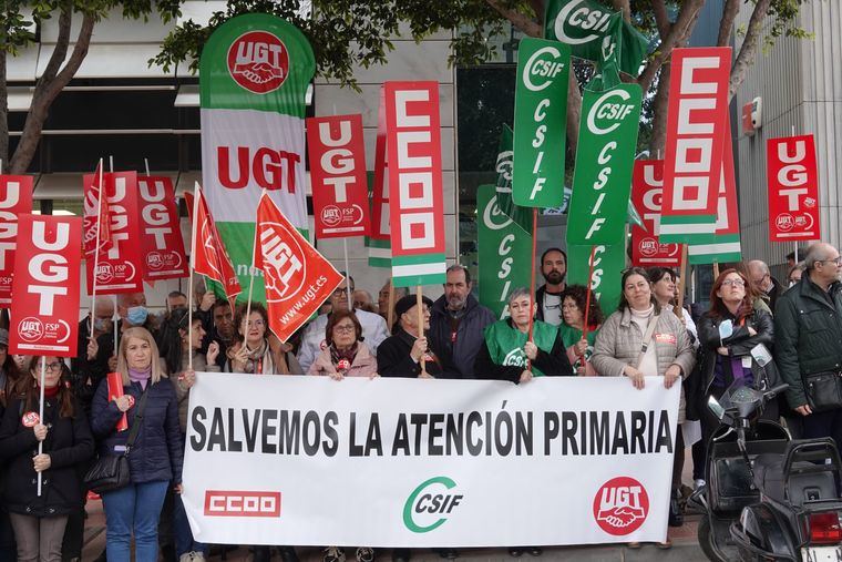 CSIF se moviliza en demanda de soluciones para la Atención Primaria en Andalucía y reclama que se reconozca la jubilación anticipada a los profesionales de la Sanidad