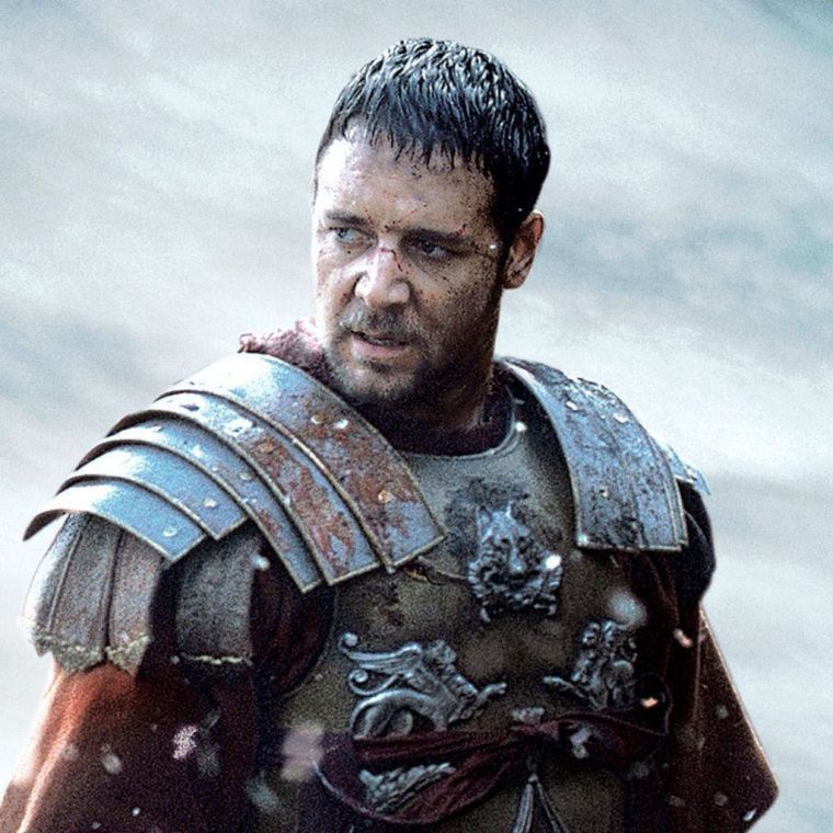 Russell Crowe en Gladiator