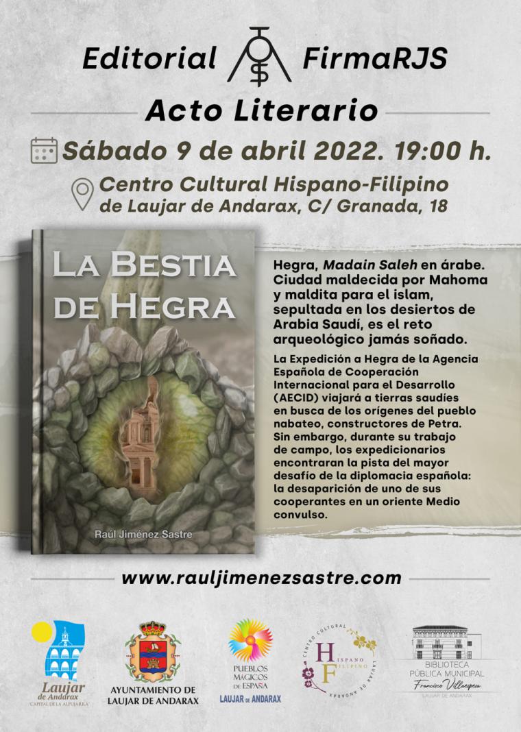 Lanzamiento nacional de la novela LA BESTIA DE HEGRA