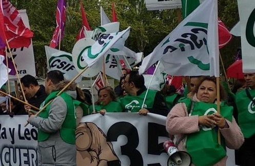 Sindicatos de Justicia continúan con las jornadas de huelga y convocan para mañana manifestación para reclamar una subida salarial acorde con sus funciones