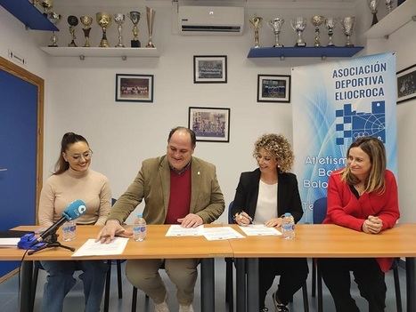 La Asociación Deportiva 'Eliocroca' de Lorca firma un convenio de colaboración con ASTRADE