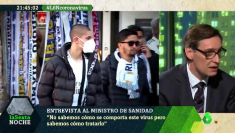 Coronavirús: El ministro de Sanidad recomienda que el Valencia - Atalanta y el Getafe - Inter de Milán, se jueguen a puerta cerrada 
