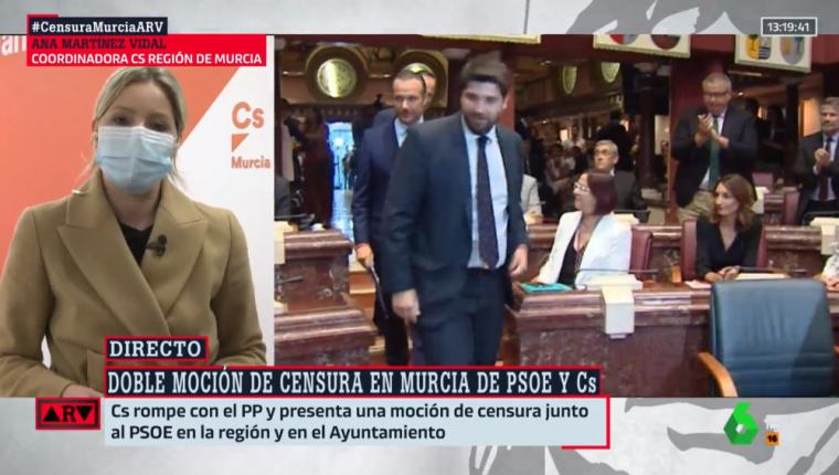 Crisis política en la Región de Murcia tras la moción de censura presentada por Ciudadanos y el PSOE