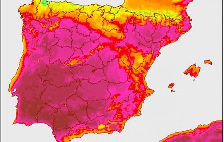Las temperaturas de este fin de semana alcanzaran los cuarenta grados en gran parte de España