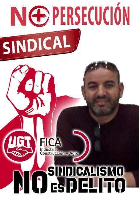 Abderramán El Fahsi El Mokhtar: 'me expulsan de UGT por defender a los trabajadores/as y mantienen a M. Jiménez Secretario de Organización de FICA imputado en los ERES '