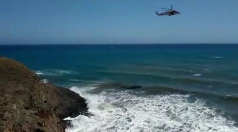 Ayer se consiguió por fin rescatar los cuerpos de los dos bañistas que desaparecieron este domingo en Cala Rajá, en Almería