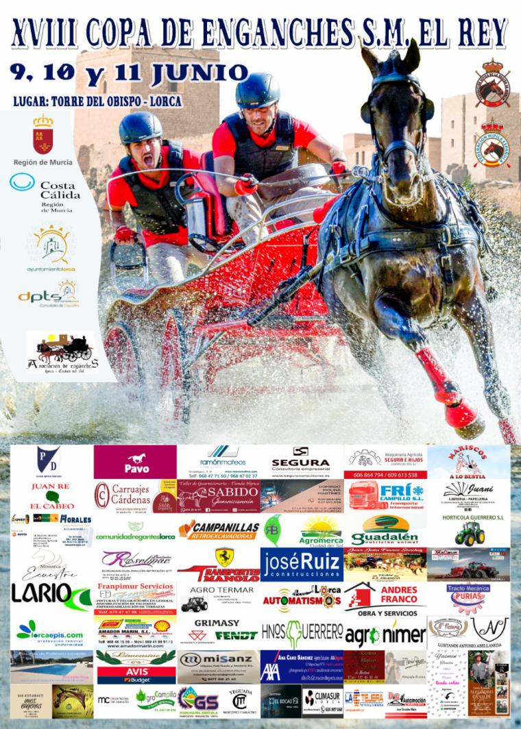 La XVIII Copa de Enganches S.M. El Rey reunirá en Lorca a una treintena de carruajes procedentes de toda España del 9 al 11 de junio