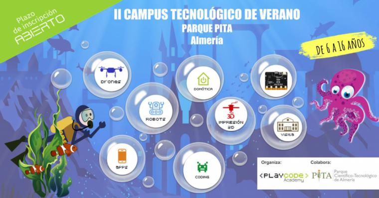 Drones, robótica y programación, en el II Campus Tecnológico de Verano del PITA