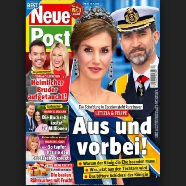  El conflicto continúa en el Palacio de la Zarzuela, hoy un diario alemán asegura que el divorcio entre Leticia y Felipe es inminente