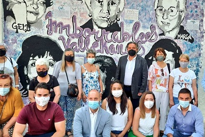  Más Madrid y Unidas Podemos contra Vox empeñado en borrar mural feminista de Vallecas