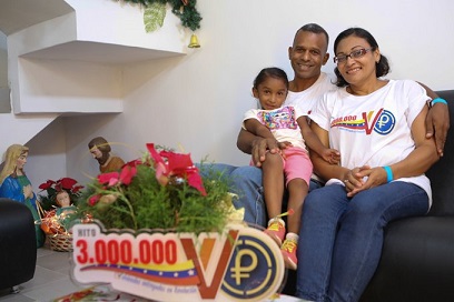 Gobierno de Venezuela ha entregado ya 3 millones de viviendas