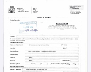 UGT-FICA Melilla denuncia ante Inspección a la Patronal del Metal CEME por no subir los salarios de los trabajadores desde hace 9 años