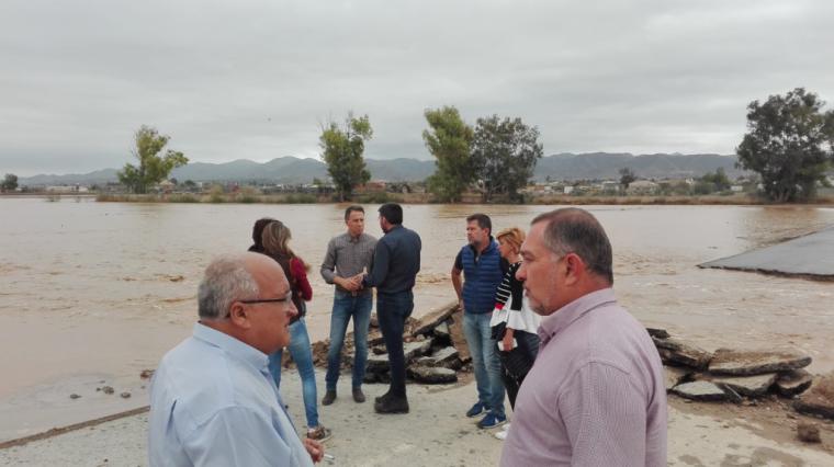 El PP de Lorca reclama que el gobierno central asuma los gastos de las reparaciones de los daños por las lluvias y agilice el pago de las ayudas a los damnificados
 