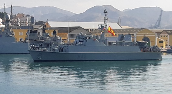 El cazaminas “Duero” (M-35) regresa a Cartagena tras participar en la Agrupación Permanente de Medidas Contra Minas nº2 de la OTAN