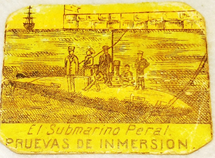 'Cajas de cerillas conmemoran la primera inmersión del Submarino Peral en 1889', por Diego Quevedo, Alférez de Navío ®