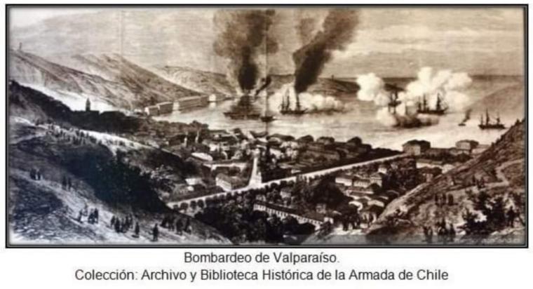 BOMBARDEO DE VALPARAÍSO, 31 de marzo de 1866.