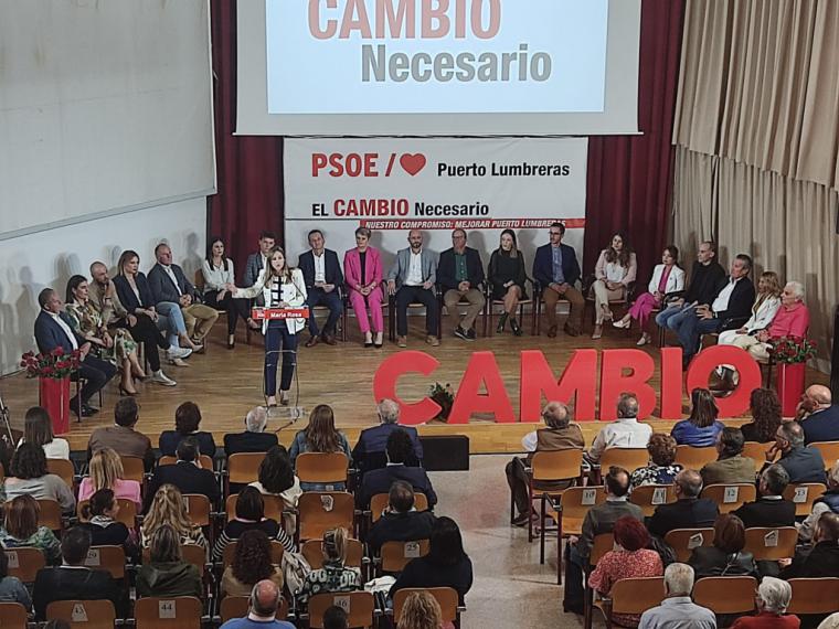 María Rosa García presenta su lista y programa electoral para las elecciones municipales en Puerto Lumbreras