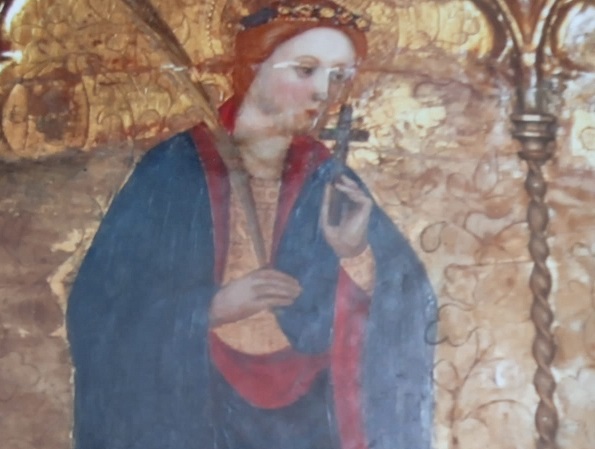 'Santa Eulalia del retablo de Sant Martí Sarroca', por Pedro Cuesta Escudero autor El retaule gòtic de Sant Martí Sarroca