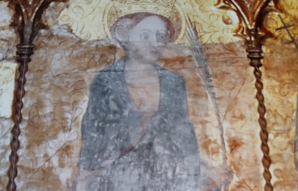 'Santa Catalina del retablo de Sant Martí Sarroca', por Pedro Cuesta Escudero autor de El retaule gòtic de Sant Martí Sarroca
