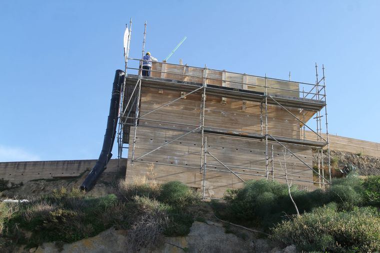 El Ayuntamiento de Puerto Lumbreras acomete las obras de la torre 3 del Castillo de Nogalte