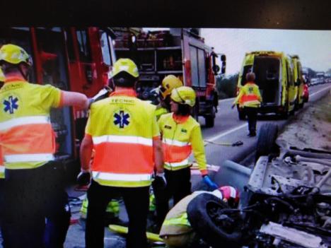 Accidente de tráfico en la N-240 en Tarragona con tres personas muertas