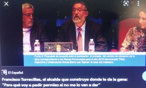 RECORDATORIO: El alcalde de Albox, Francisco Torrecillas se pasó por “el forro” la orden de paralización inmediata del cementado de la Rambla que le comunico la Junta de Andalucía