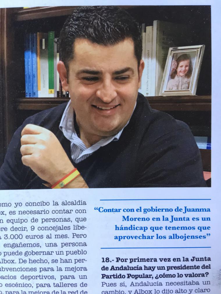 Juan Pedro Pérez Quiles, candidato a Alcalde del PP, dice que es desfavorable para Albox tener a Juanma Moreno como presidente de la Junta