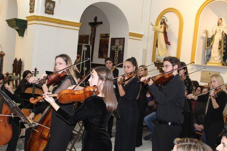 Más de 300 lumbrerenses disfrutan del concierto de Navidad de la Orquesta de Jóvenes de la Región de Murcia