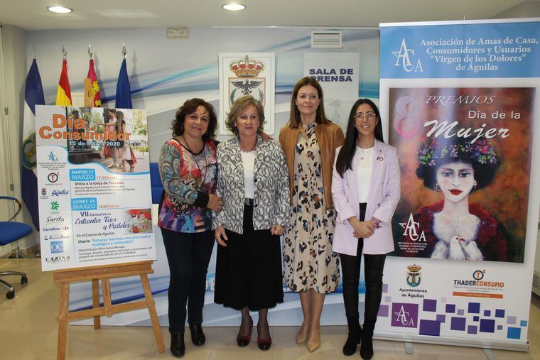 Beatriz García, Laura Rodríguez y Cáritas Parroquial de San José recibirán los Premios 8 de Marzo de la Asociación de Amas de Casa, Consumidores y Usuarios