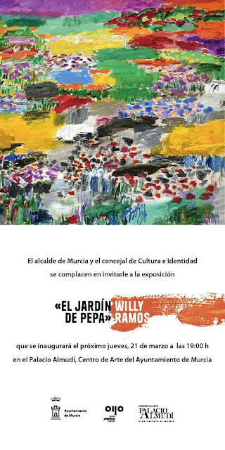 Willy Ramos inaugura exposición en Murcia, inspirado en el 'jardín de Pepa Cano' desde un amor más que profundo