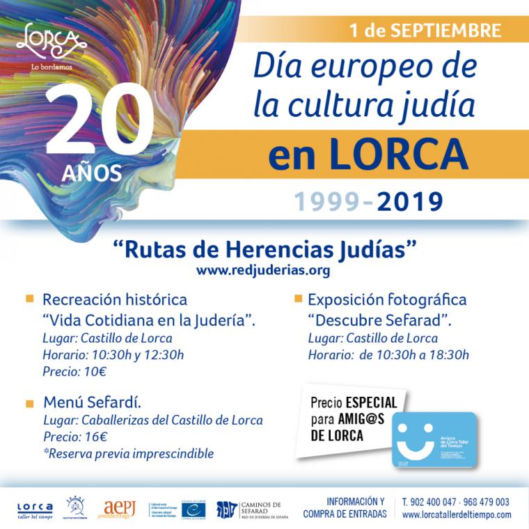 Este próximo domingo Lorca celebrará la 20ª edición de la Jornada Europea de la Cultura Judía con actividades para toda la familia en el Castillo
