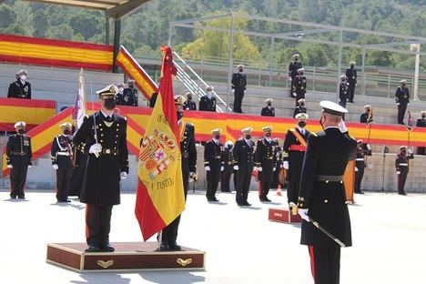 116 aspirantes a soldado profesional juran Bandera en la Escuela de Infantería de Marina “General Albacete y Fuster”