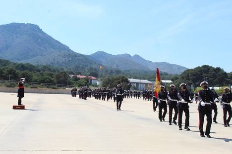 116 aspirantes a soldado profesional juran Bandera en la Escuela de Infantería de Marina “General Albacete y Fuster”