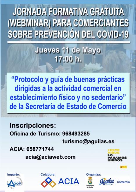 Abierto el plazo de inscripción para la jornada formativa sobre protocolos de prevención frente al COVID-19 para comercios locales