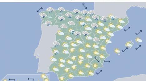 LLega un frente atlántico por Galicia, que desplomará las temperaturas hasta los 8ºC 