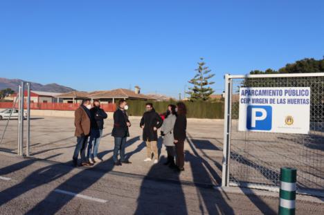 El Ayuntamiento de Lorca crea un nuevo aparcamiento en el Colegio Virgen de las Huertas con capacidad para 86 vehículos