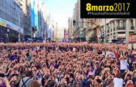 En torno a los seis millones de mujeres participan en la huelga feminista del 8 de marzo en España
 