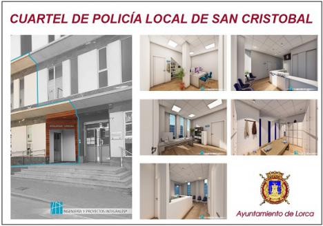 El Ayuntamiento de Lorca aprueba el inicio del procedimiento de adjudicación del contrato de la Fase II y definitiva para la creación del cuartel de Policía Local en San Cristóbal