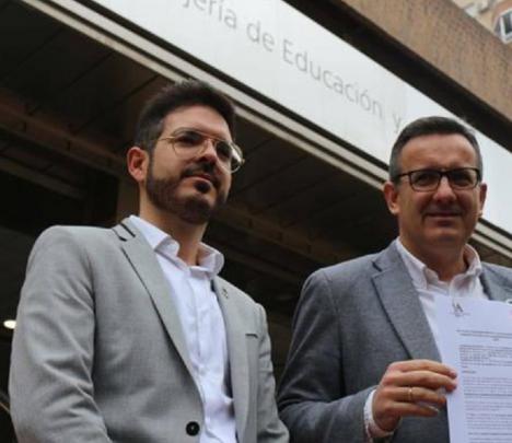 Espín: “López Miras anuncia sin ningún rubor que se saltará la Ley de Educación al más puro estilo Torra”
